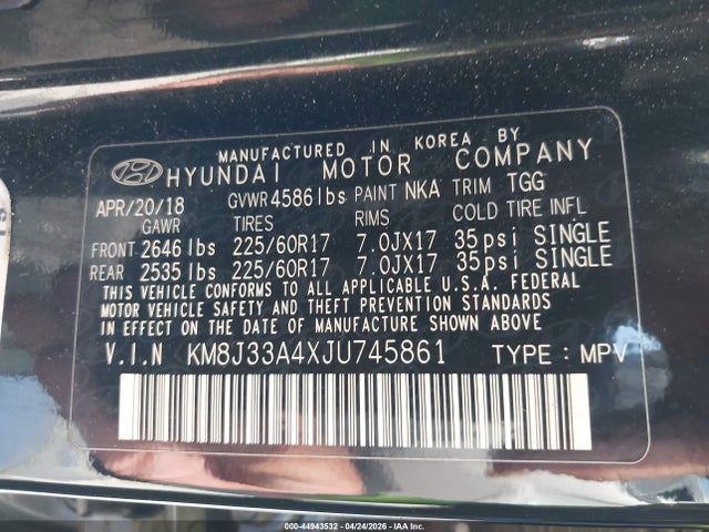 Hyundai TUCSON Sel