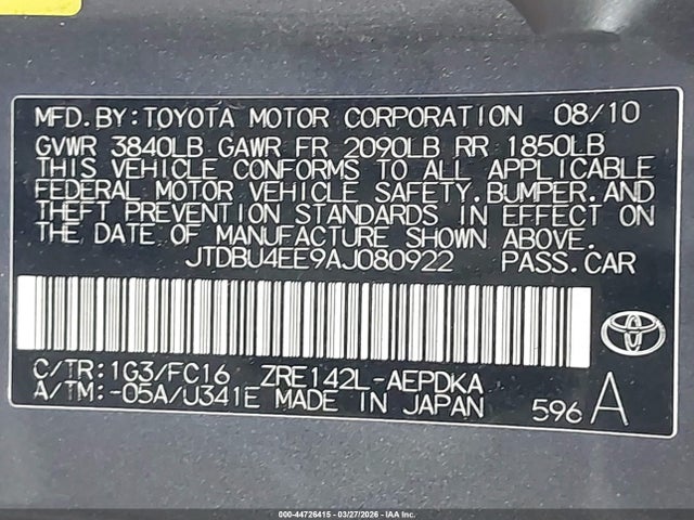 Toyota Corolla Le