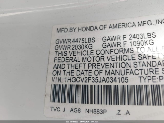Honda Accord Sport 2.0t