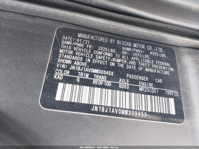 Nissan Rogue S Fwd Xtronic Cvt