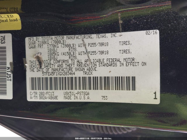 Toyota Tundra Sr5 5.7l V8