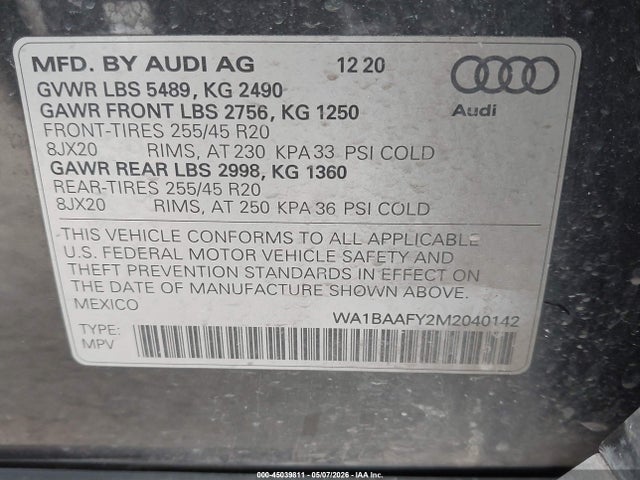 Audi Q5 Premium Plus 45 Tfsi Quattro S Tronic