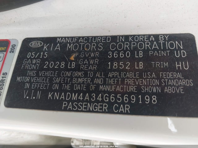 Kia Rio Lx