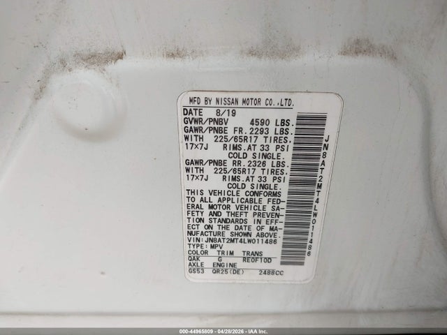 Nissan Rogue S Fwd