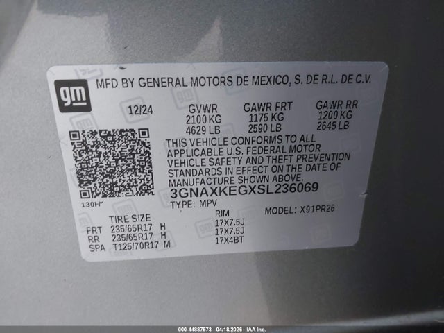 Chevrolet Equinox Fwd Activ