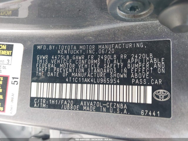 Toyota Camry Le