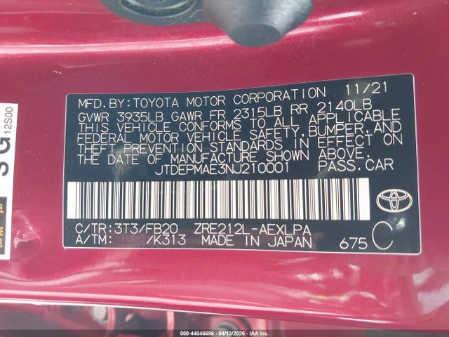 Toyota Corolla Le