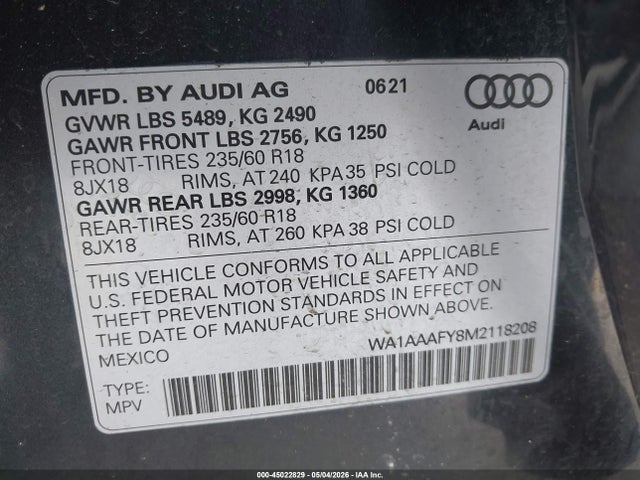 Audi Q5 Premium 45 Tfsi Quattro S Tronic