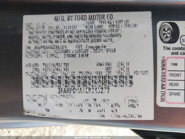 Ford Fusion Se