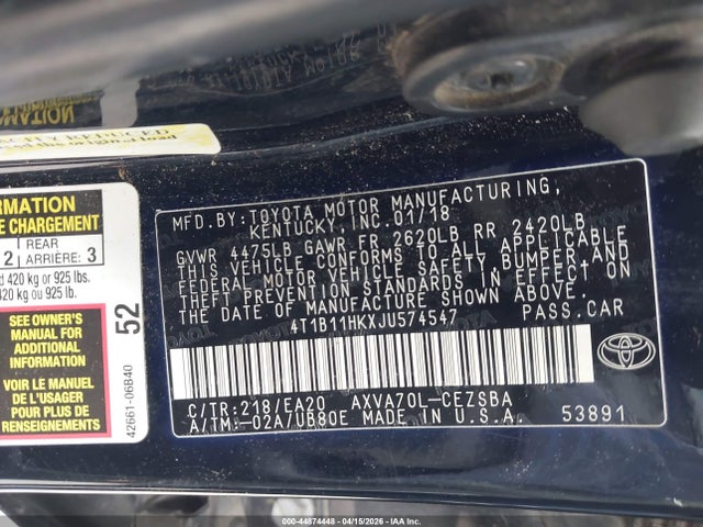 Toyota Camry Se