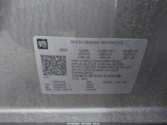 Chevrolet Traverse Awd Z71