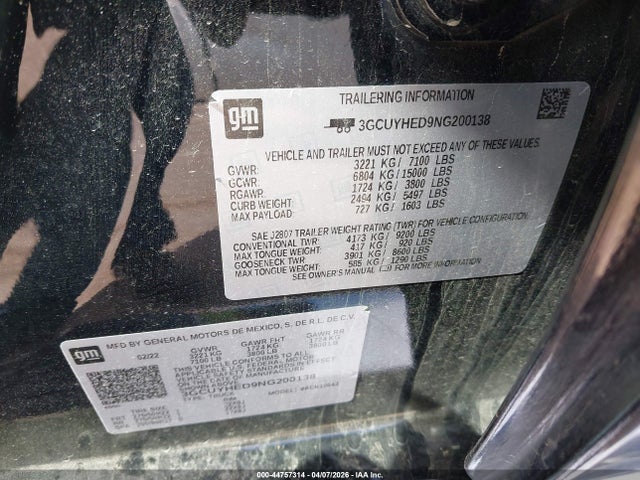 Chevrolet Silverado 1500 4wd  Short Bed High Country