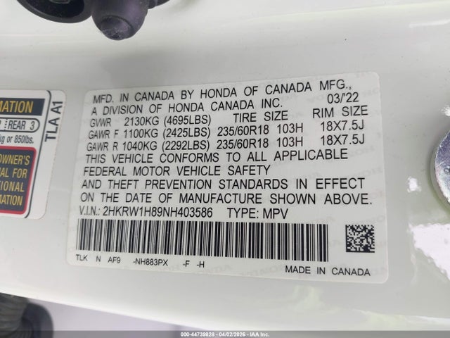 Honda CR-V 2wd Ex-l