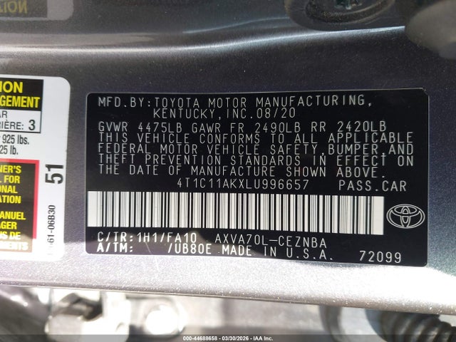 Toyota Camry Le