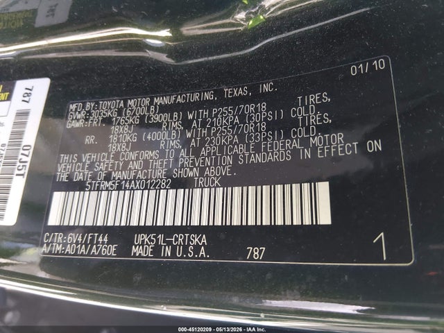 Toyota Tundra Grade 4.6l V8