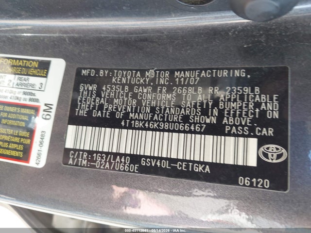 Toyota Camry Xle V6