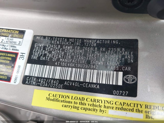 Toyota Camry Le