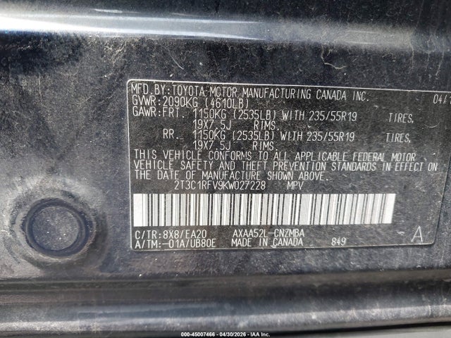 Toyota RAV4 Xle Premium