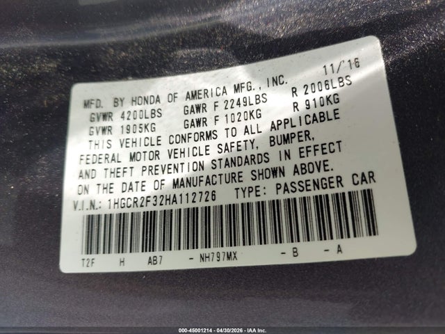 Honda Accord Lx