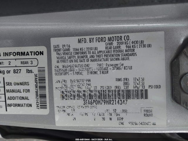 Ford Fusion Se