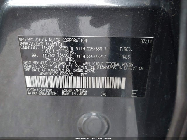 Toyota RAV4 Le