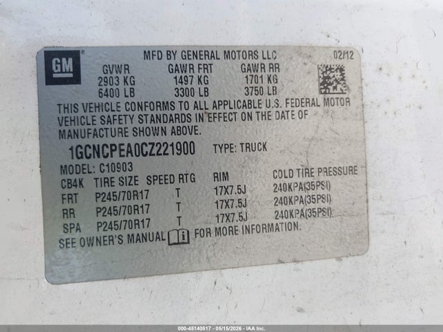 Chevrolet Silverado 1500 Work Truck