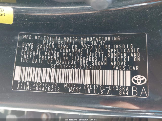 Toyota Corolla Se