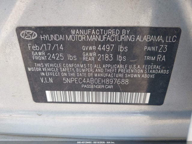 Hyundai SONATA Limited 2.0t