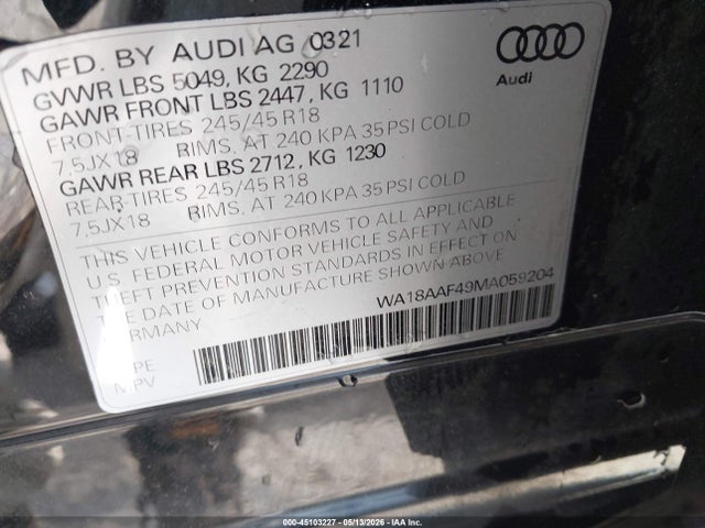 Audi A4 Premium Plus 45 Tfsi Quattro S Tronic