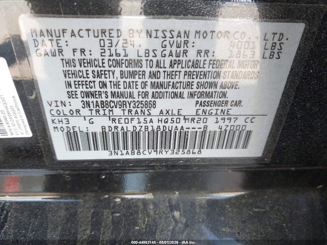 Nissan Sentra Sv Xtronic Cvt
