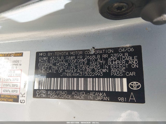 Toyota Camry Le