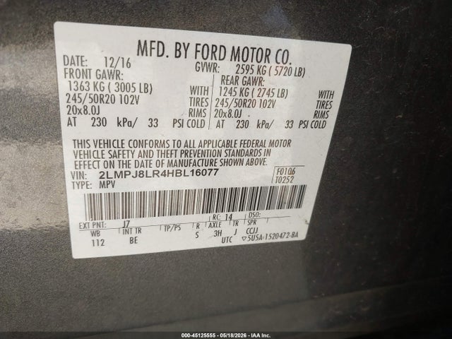 Lincoln MKX Reserve