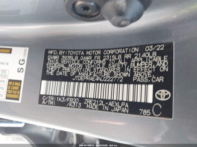 Toyota Corolla Le
