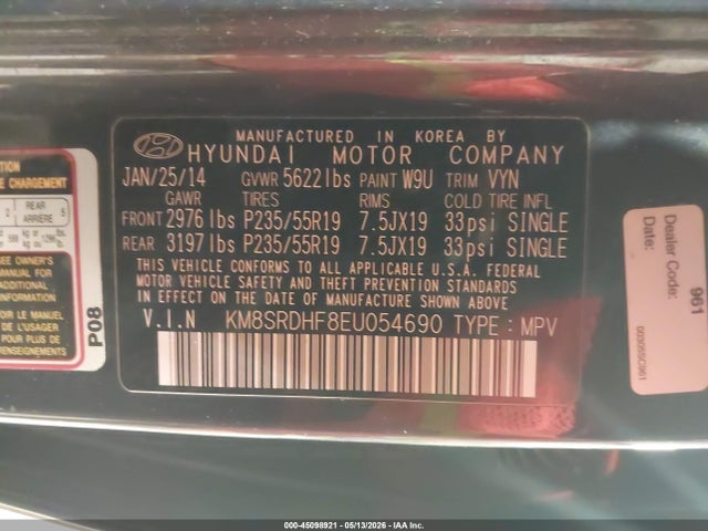 Hyundai SANTA FE Gls