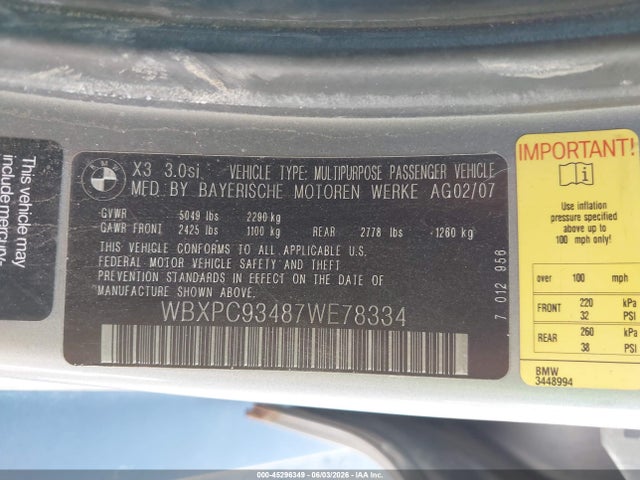 BMW X Series 3.0si