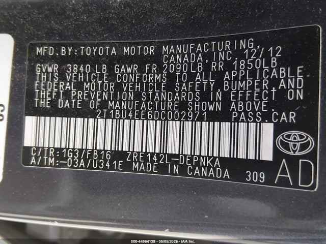 Toyota Corolla Le