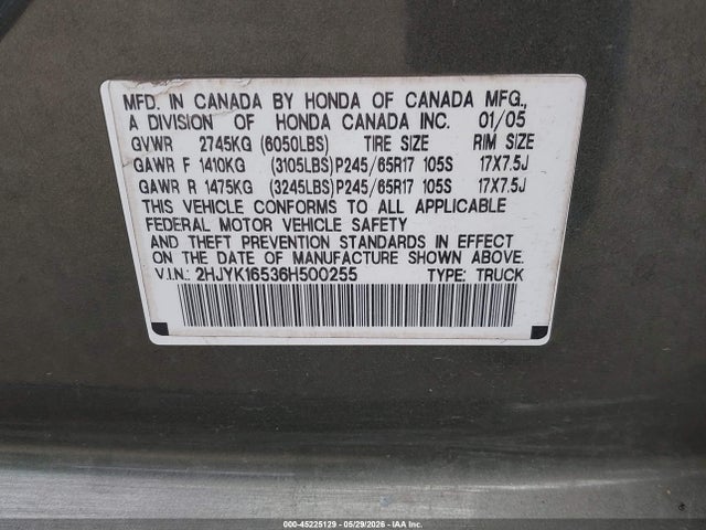 Honda Ridgeline Rtl