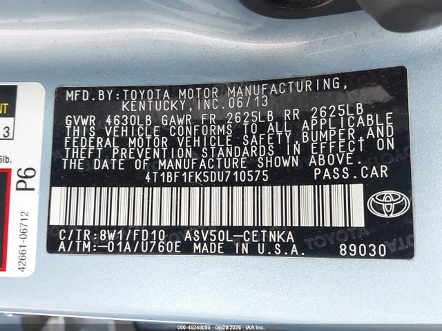 Toyota Camry Le