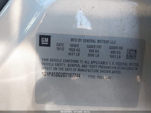 Chevrolet Cruze Ls Auto