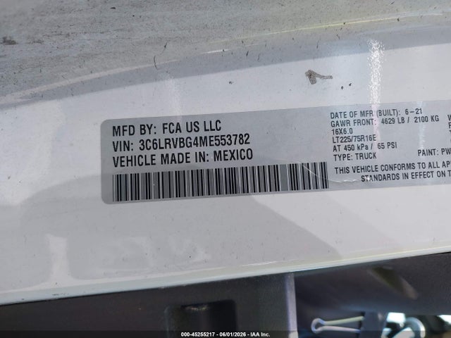 Ram Promaster High Roof 136 Wb