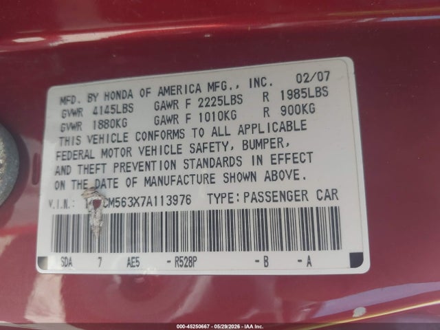 Honda Accord 2.4 Se
