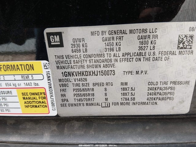 Chevrolet Traverse 2lt