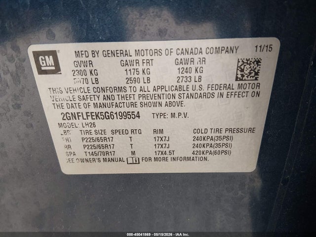 Chevrolet Equinox Lt
