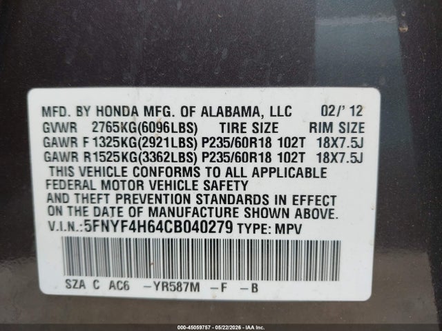 Honda Pilot Ex-l