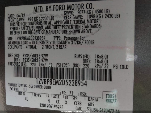 Ford Mustang V6 Premium