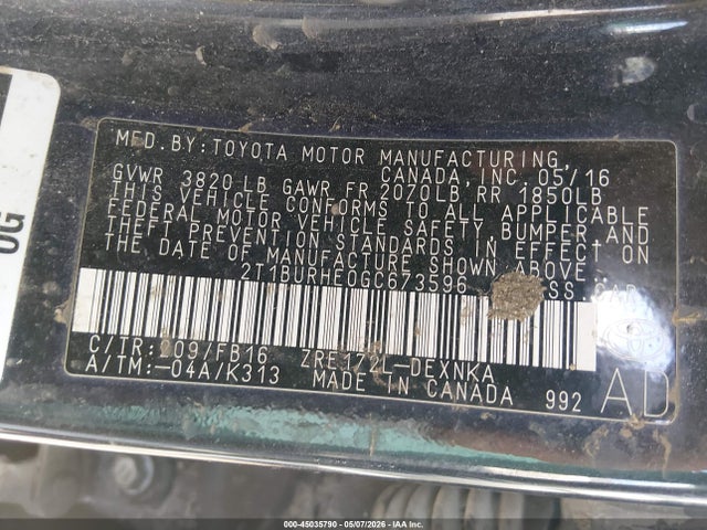 Toyota Corolla Le