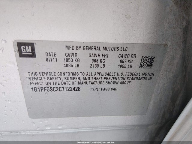 Chevrolet Cruze 1lt