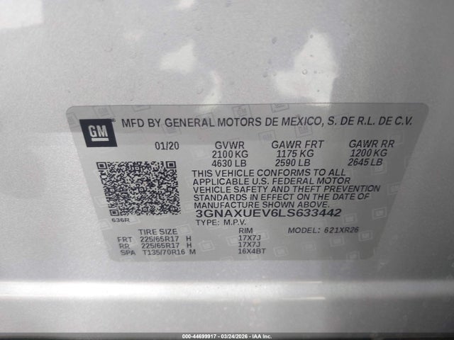 Chevrolet Equinox Awd Lt 1.5l Turbo