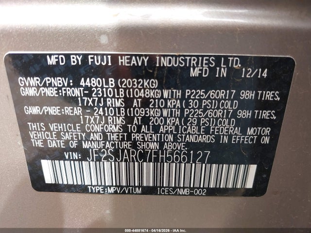 Subaru Forester 2.5i Limited