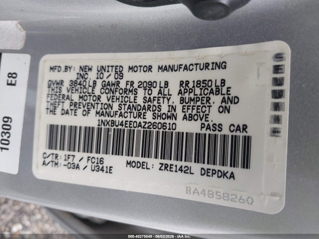 Toyota Corolla Le